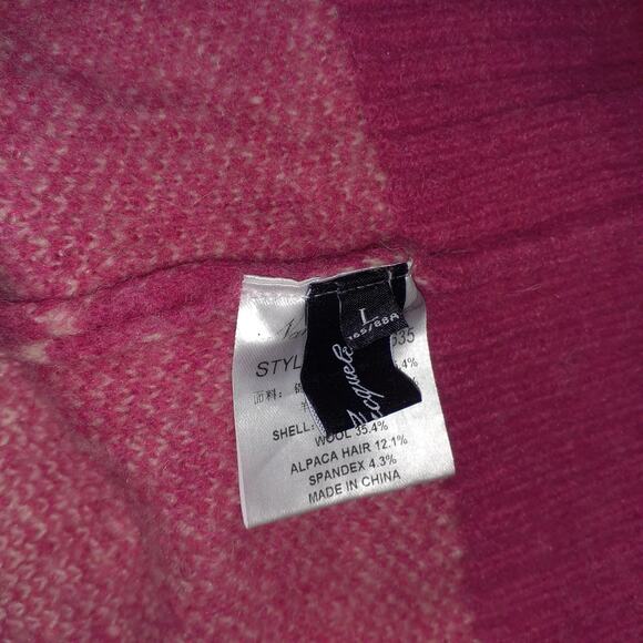 Nana Jacqueline 'Daphne Diamond' Pink Cardigan Size L - Picture 4 of 4